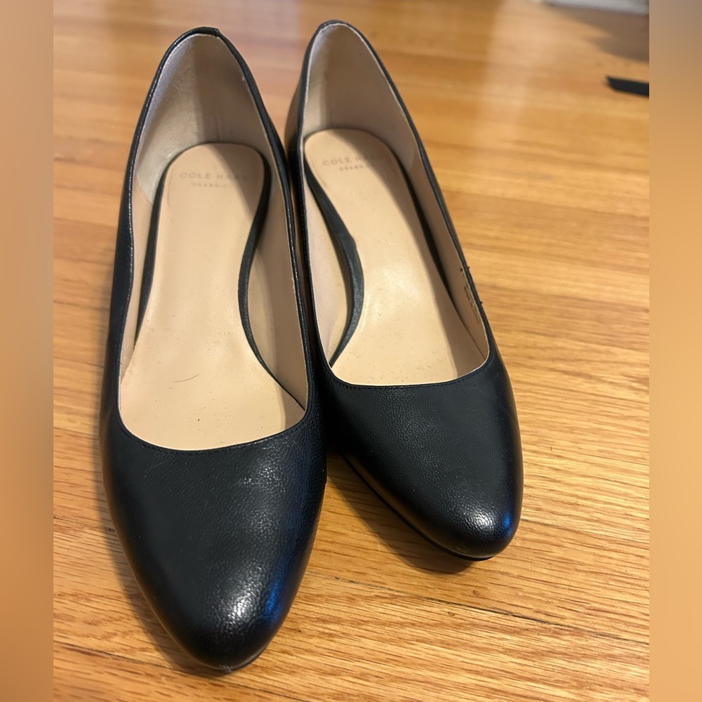 Cole Haan Black Leather Heels